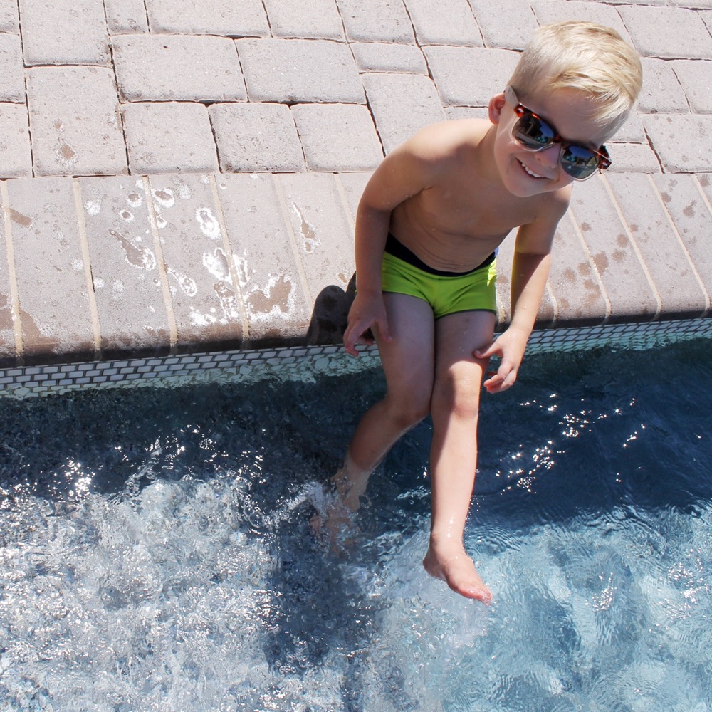 Sand and Salt Boys Reversable Swim Trunks size 0-8